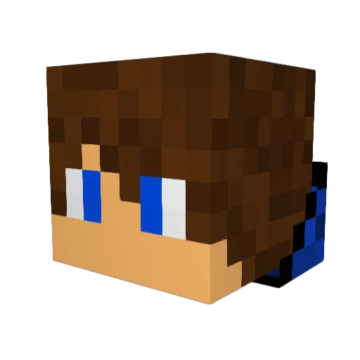 Fito305 Minecraft avatar head, 3D render