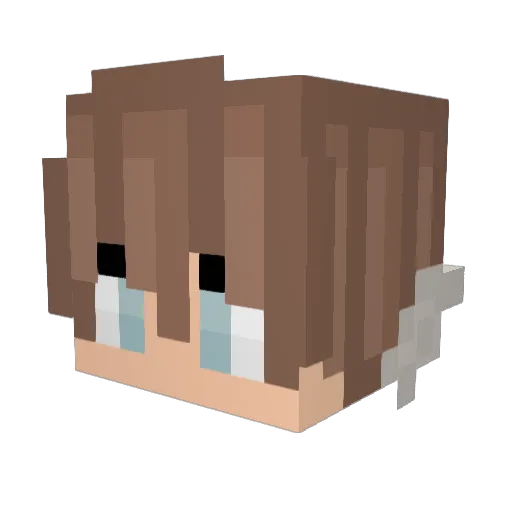 Fitomorenoo Minecraft avatar head, 3D render