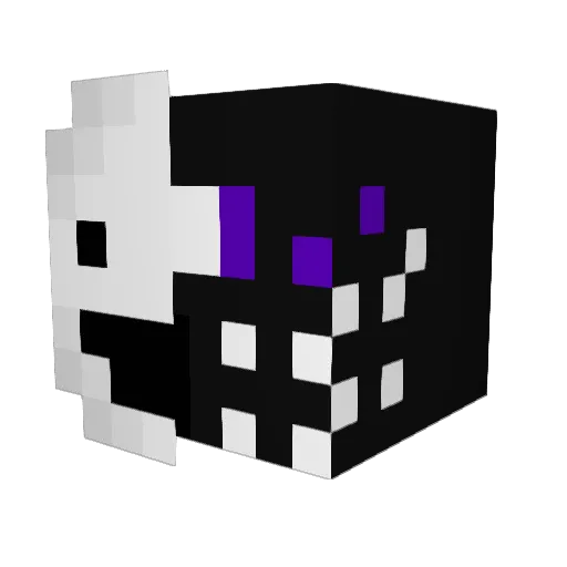 Fitstaszek Minecraft avatar head, 3D render