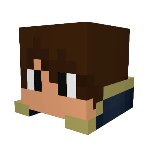 Fitz232 Minecraft avatar head, 3D render