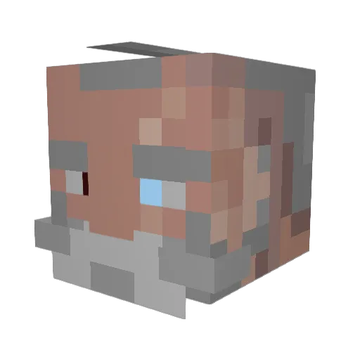 Fitz93 Minecraft avatar head, 3D render
