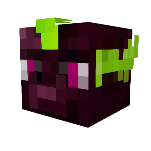 FitzChil Minecraft avatar head, 3D render