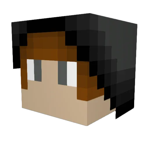 Fitzish Minecraft avatar head, 3D render