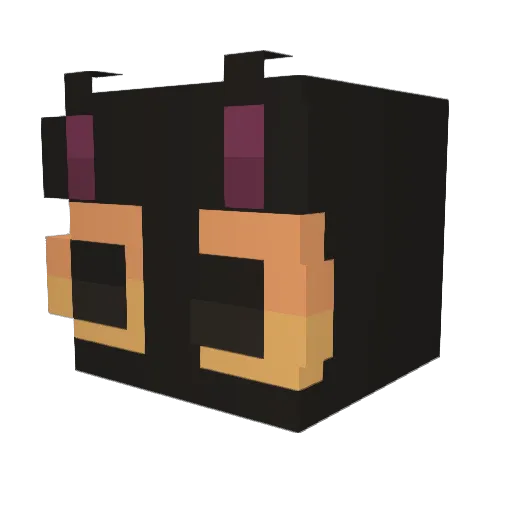 Fitzlibutz Minecraft avatar head, 3D render