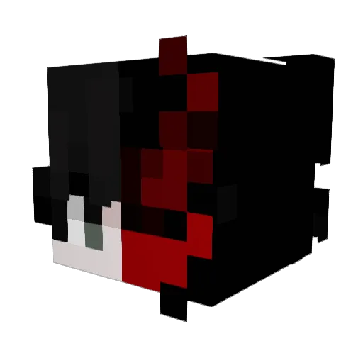 Fitzly Minecraft avatar head, 3D render