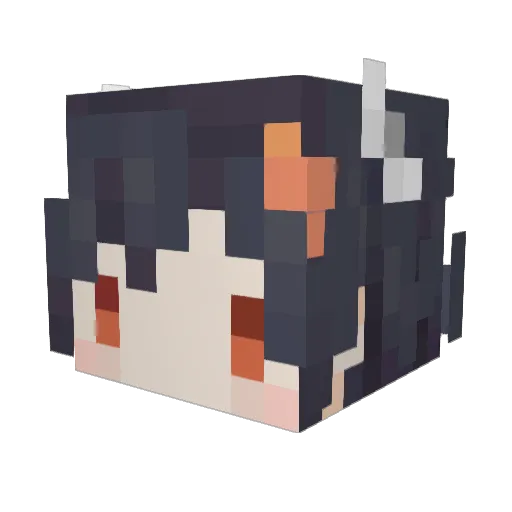FiveDash Minecraft avatar head, 3D render
