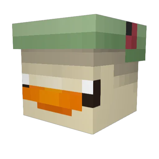 FivePoem327706 Minecraft avatar head, 3D render