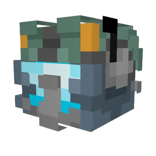 FiveSpace378 Minecraft avatar head, 3D render