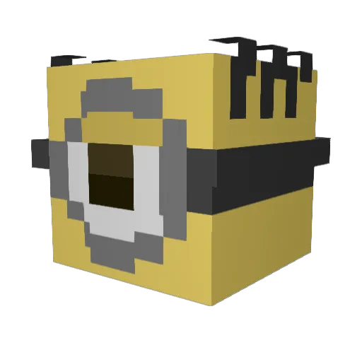 FiveStar Minecraft avatar head, 3D render
