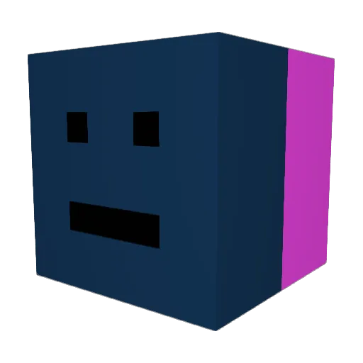 Fivebucksr Minecraft avatar head, 3D render