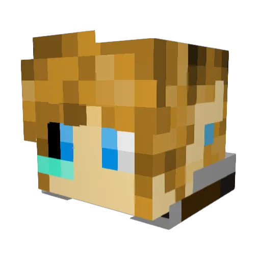 Fivegame27 Minecraft avatar head, 3D render