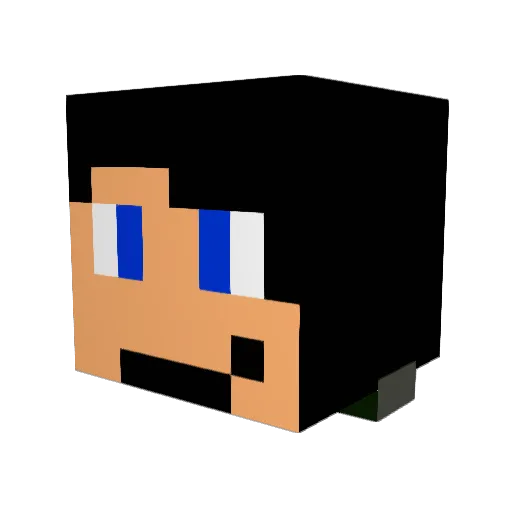 Fiveone_PT Minecraft avatar head, 3D render