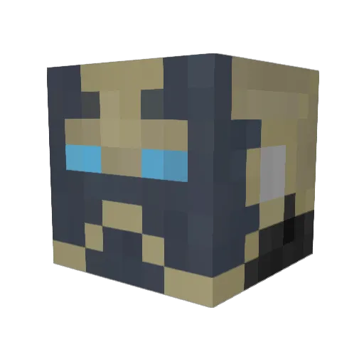 FiverDown Minecraft avatar head, 3D render