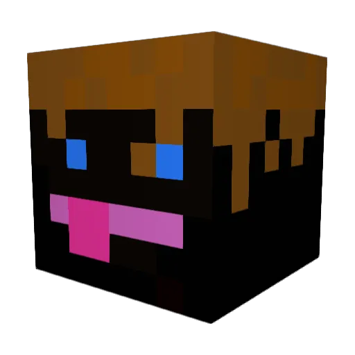 Fives202 Minecraft avatar head, 3D render