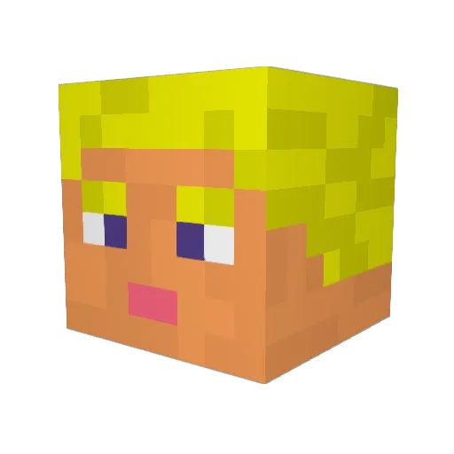 FivesBox2 Minecraft avatar head, 3D render