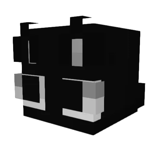 Fivi_Ray Minecraft avatar head, 3D render
