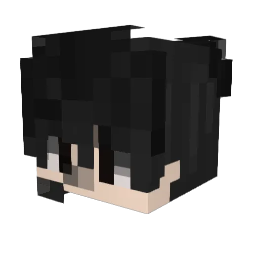 Fiwar Minecraft avatar head, 3D render