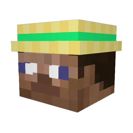 Fiwwo_ Minecraft avatar head, 3D render
