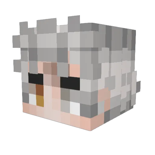 FixAnd1ss Minecraft avatar head, 3D render