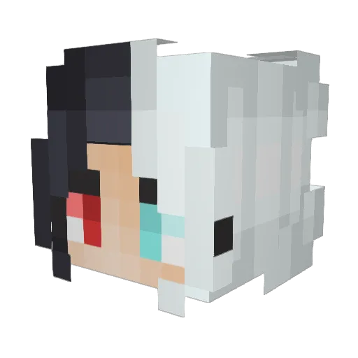 FixMinecraft Minecraft avatar head, 3D render