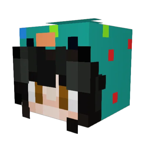 FixMyFerret Minecraft avatar head, 3D render