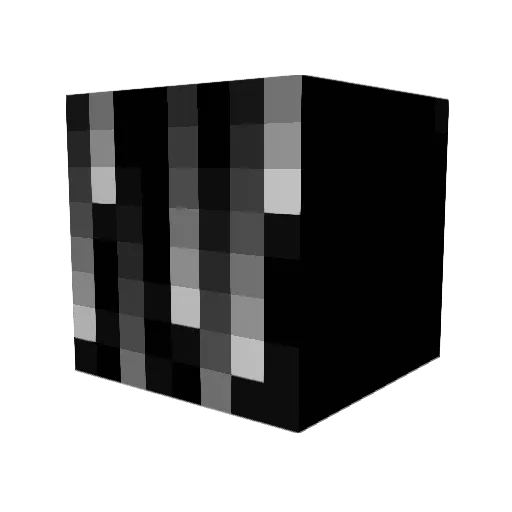 Fix_eye Minecraft avatar head, 3D render