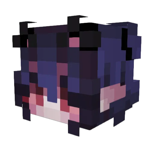 FixedFoxy743 Minecraft avatar head, 3D render