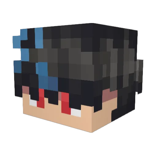 Fixicx Minecraft avatar head, 3D render