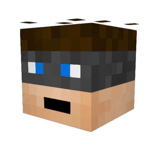 FixingGlobe1870 Minecraft avatar head, 3D render