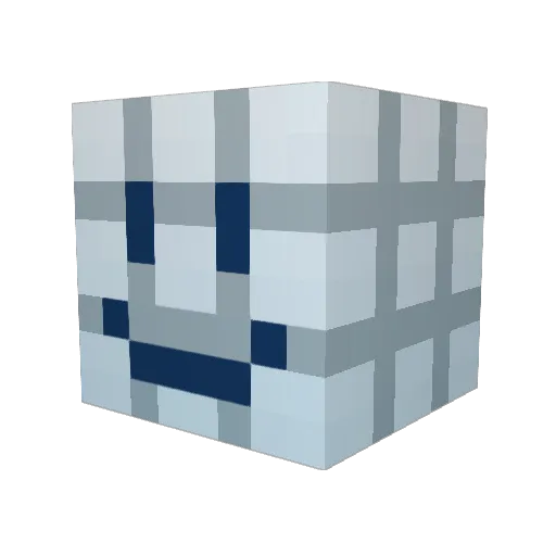Fixitjackson Minecraft avatar head, 3D render