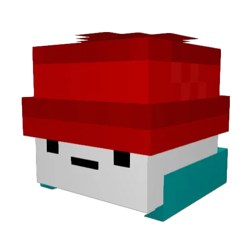 FixplayGGS Minecraft avatar head, 3D render