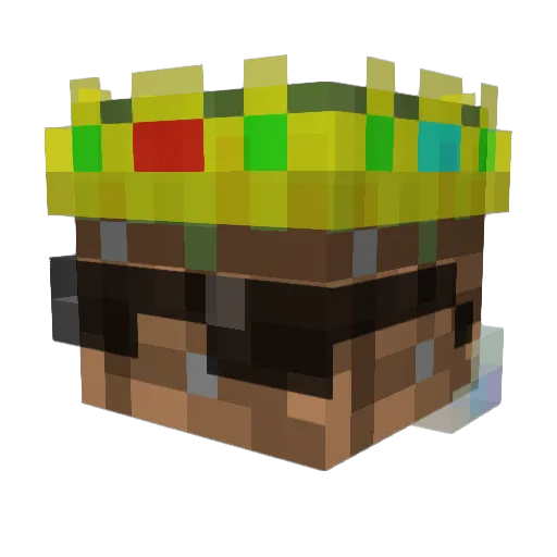 FizDev Minecraft avatar head, 3D render