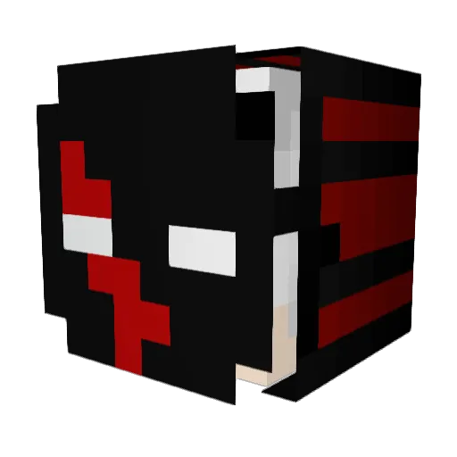 Fizarius Minecraft avatar head, 3D render