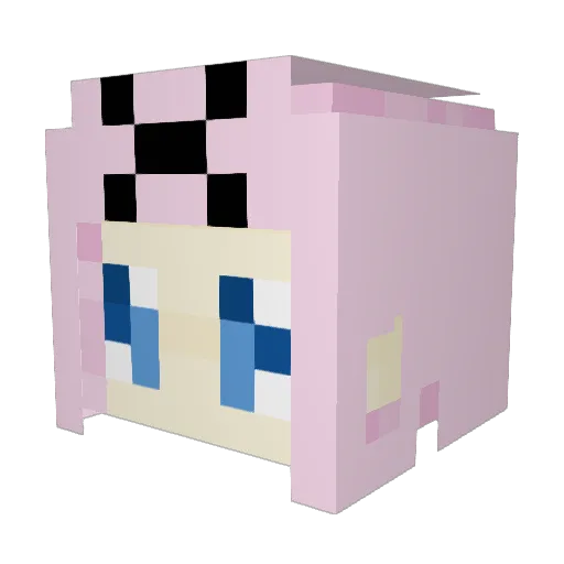 Fizk_69 Minecraft avatar head, 3D render