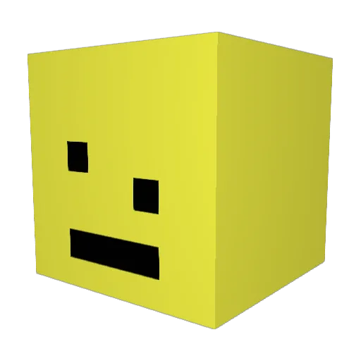 Fizooo Minecraft avatar head, 3D render