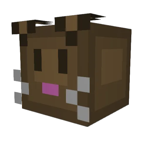 FizzHead2020 Minecraft avatar head, 3D render