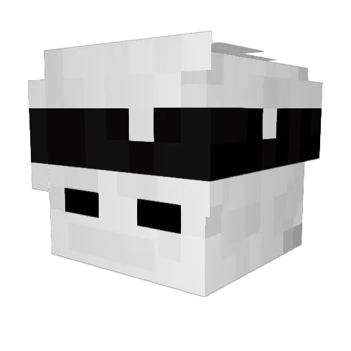 FizzK Minecraft avatar head, 3D render