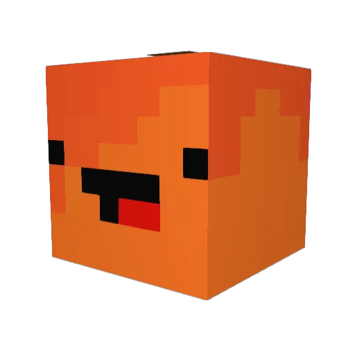 FizzY_Mango Minecraft avatar head, 3D render