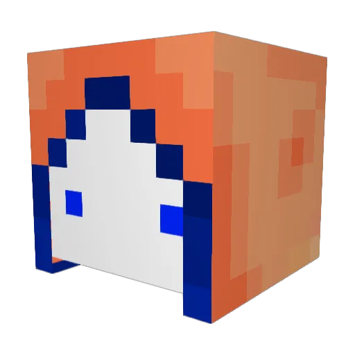 Minecraft-Avatar von Fizz_Wizard: Kopf als 3D-Render