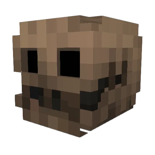 FizzeeLemon Minecraft avatar head, 3D render