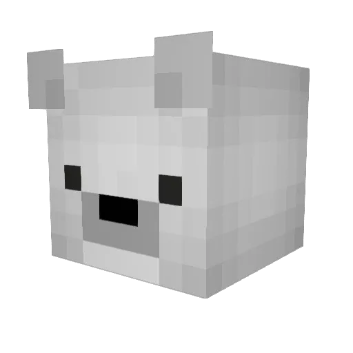 FizzieSoda Minecraft avatar head, 3D render