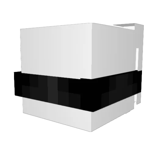 Fizzwq Minecraft avatar head, 3D render