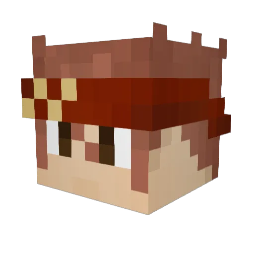 Fizzy252 Minecraft avatar head, 3D render