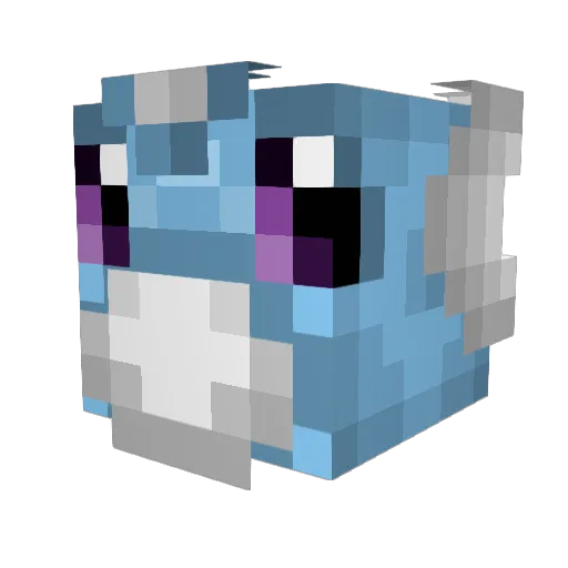 Fizzy906 Minecraft avatar head, 3D render