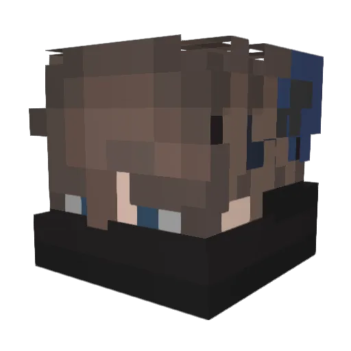 FizzyCraftHD Minecraft avatar head, 3D render