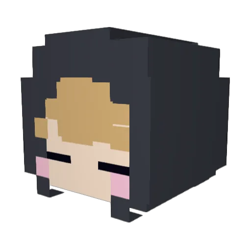 FizzyElf764 Minecraft avatar head, 3D render