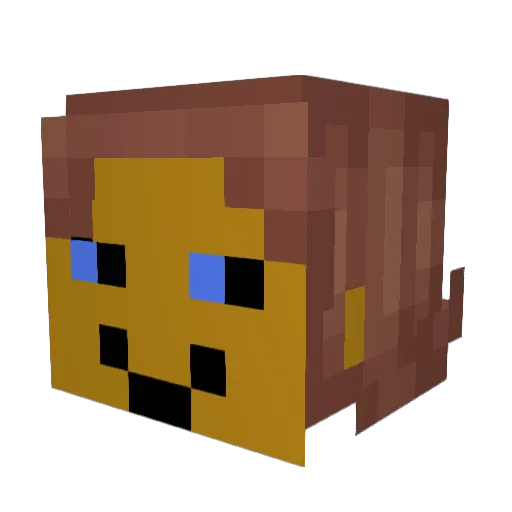 FizzyEnzo Minecraft avatar head, 3D render