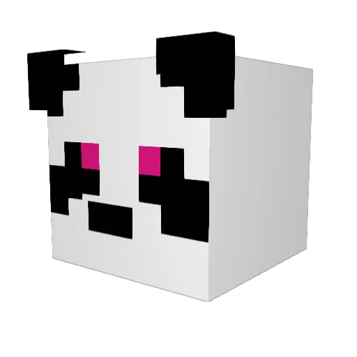 FizzyPanda24 Minecraft avatar head, 3D render