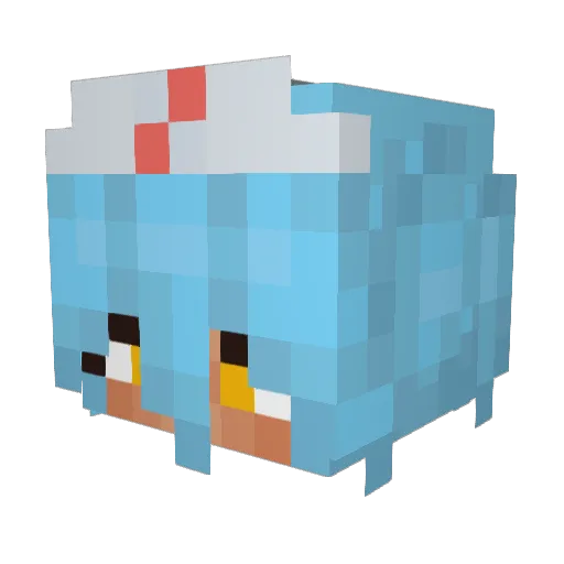 FizzyPepsi2 Minecraft avatar head, 3D render
