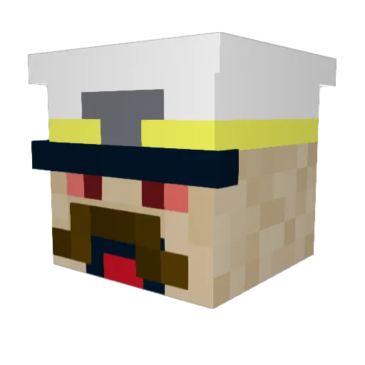FizzyPlot233220 Minecraft avatar head, 3D render